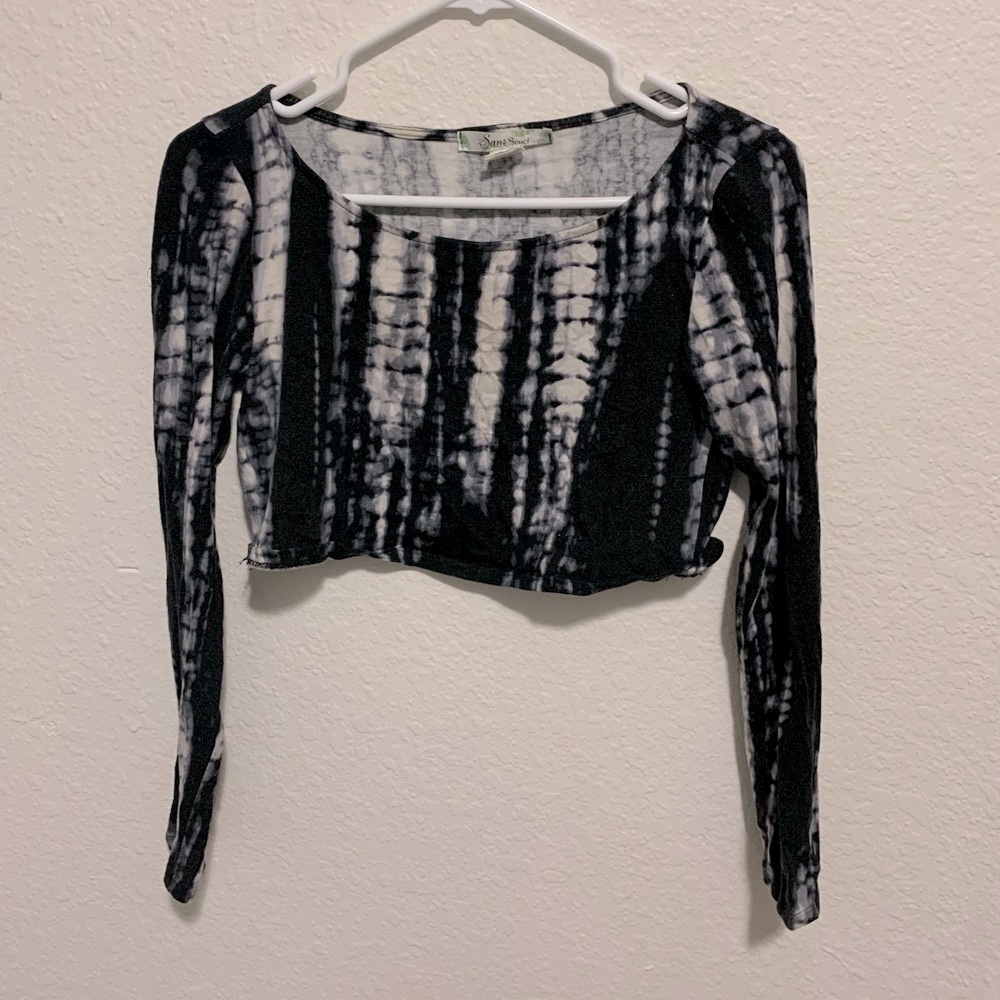 Tie dye cropped long sleeve